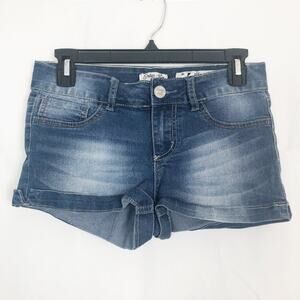 Vintage Indigo Rein Forever Size 5 Denim Shorts Y2K Low Rise Coquette Western